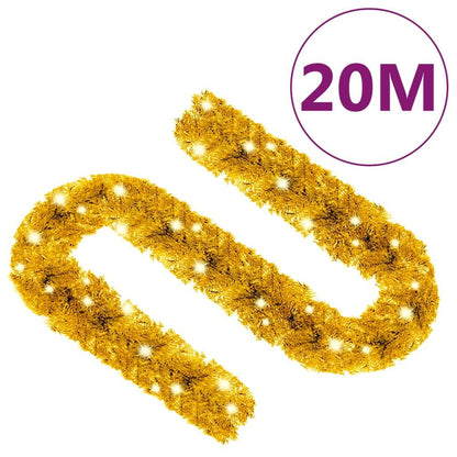 Vidaxl Guirnalda De Navidad Con Luces Led Dorado 20 M_2