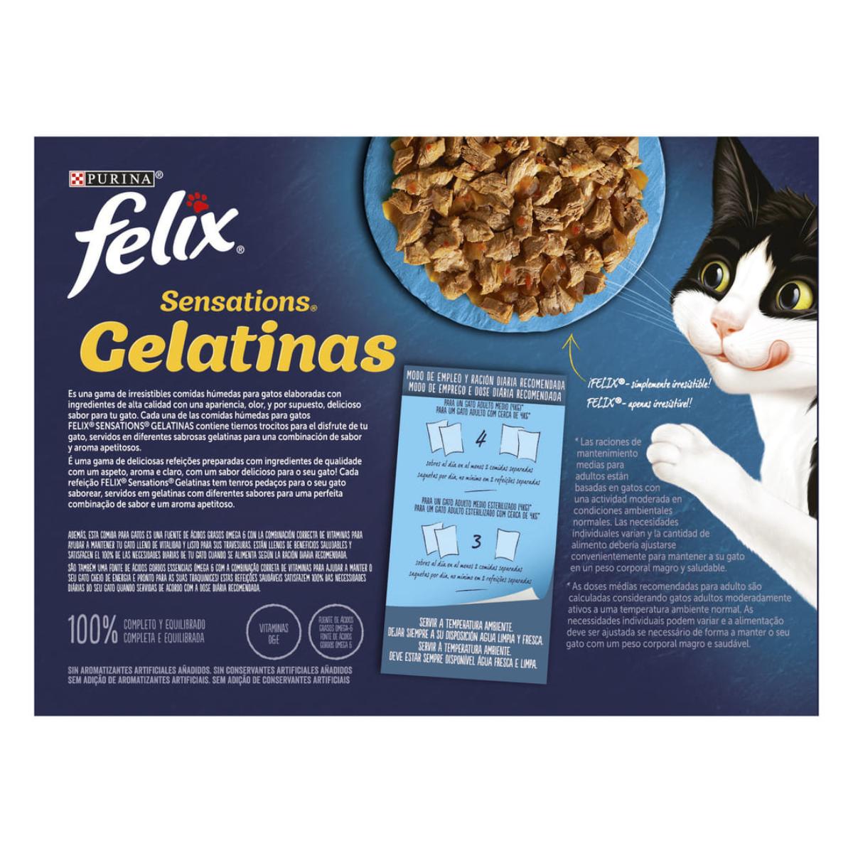 FELIX Sensations festa do mar Gelatina Multipack 12x85 g