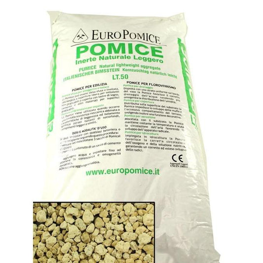 Pomice grão médio 6 - 14 mm 50 L