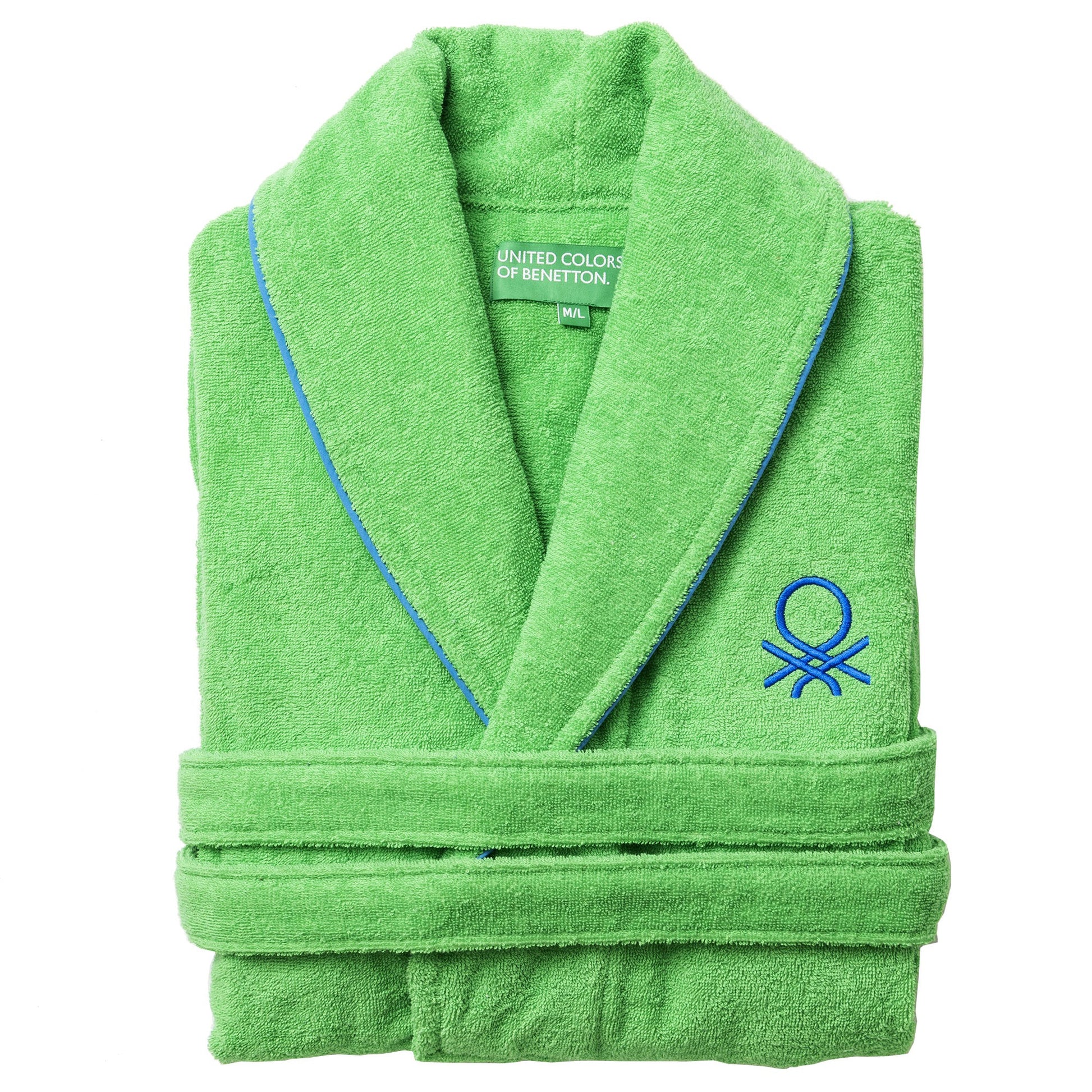 Albornoz L/xl 360gsm 100% Algodón Verde Rainbow