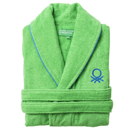 Albornoz L/xl 360gsm 100% Algodón Verde Rainbow