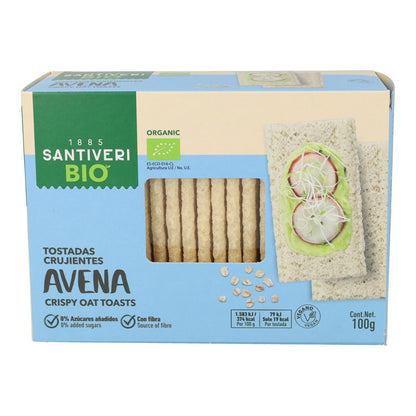 Tosta de Aveia Leve e Crocante Santiveri 100 g