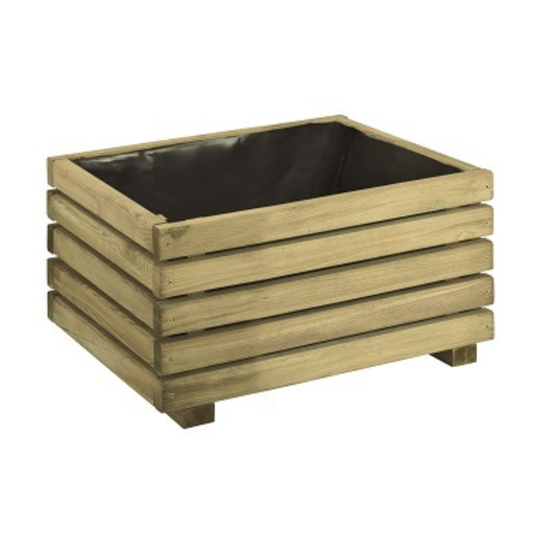 Floreira retangular em madeira 40 cm Kub 17 L