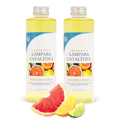 Pack Ahorro 2x Fragancia Para Lámpara Catalítica 500ml: Aroma Winter Citrus - Disfruta De Tu Aroma Favorito Más Tiempo_0