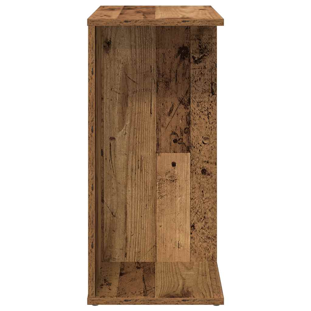 Mesita De Noche Madera De Ingeniería Madera Vieja 46,5x29x61 Cm_3