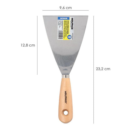Espatula Mango Madera Hoja Acero 100 Mm. Espatula Yeso, Espatula Pintor, Espatula Masillas, Espatula Pladur, Etc.