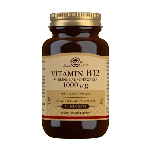 Vitamina B12 mastigável/sublingual, 250 comprimidos mastigáveis