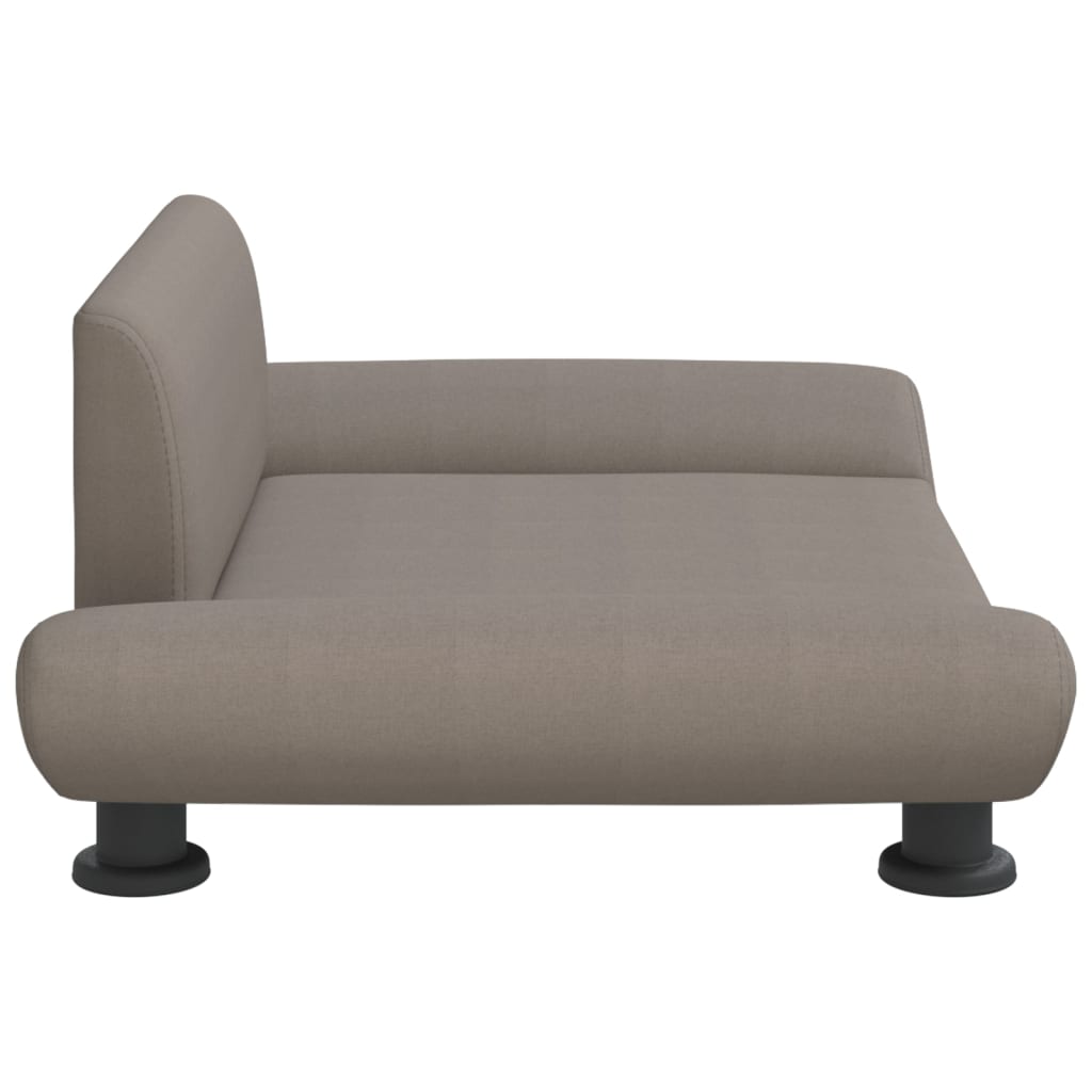 Cama Para Perros De Tela Gris Taupe 70x45x28 Cm / Vetonek_2