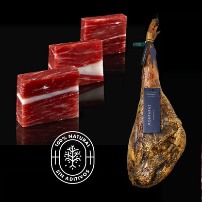 Montaraz® Jamon De Cebo De Campo Ibérico | 50% Raza Ibérica | Curación 24 Meses | Pieza De 8,5-9,5 Kg | 100% Natural_5