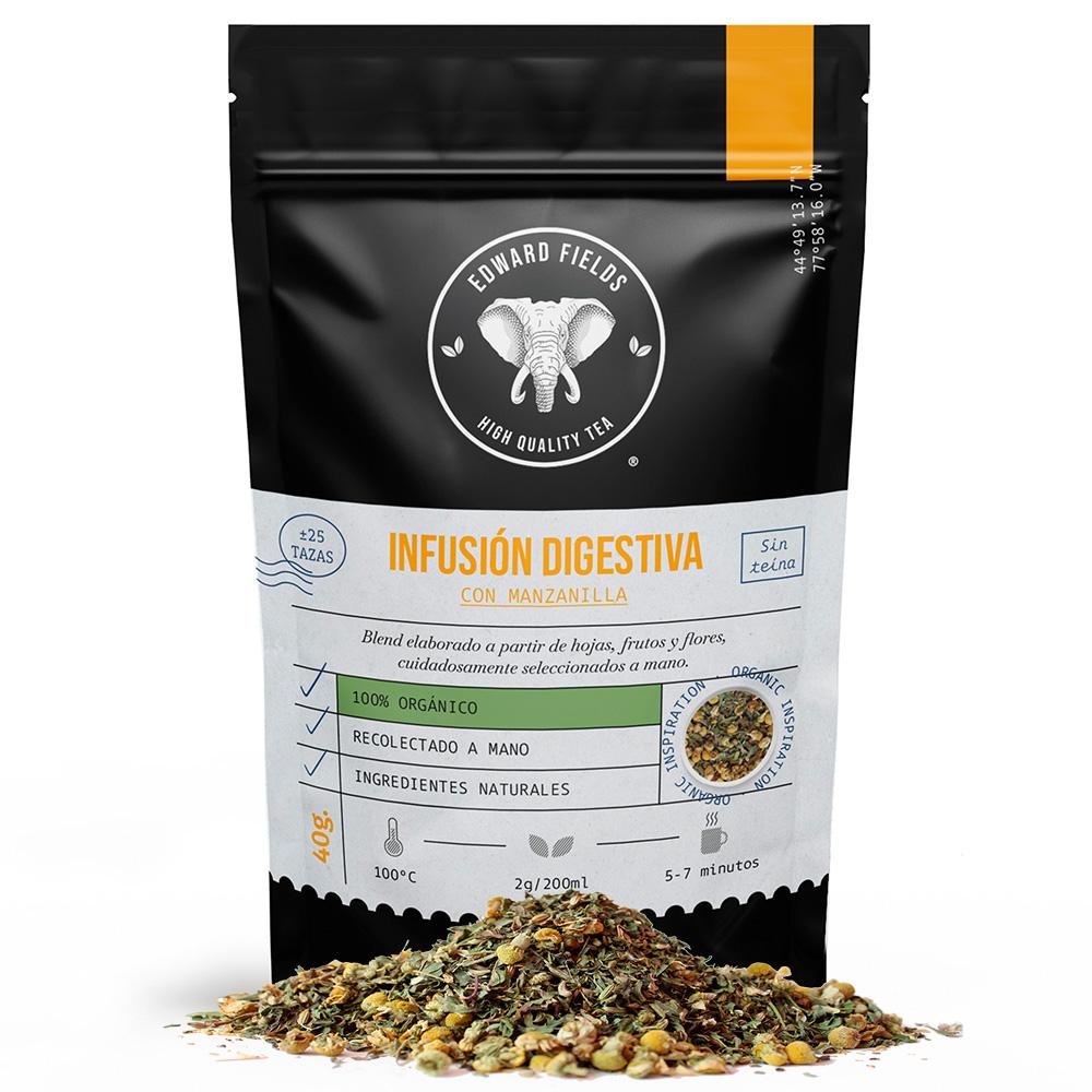 Infusão Digestiva de Camomila Biológica Edward Fields a Granel 40g