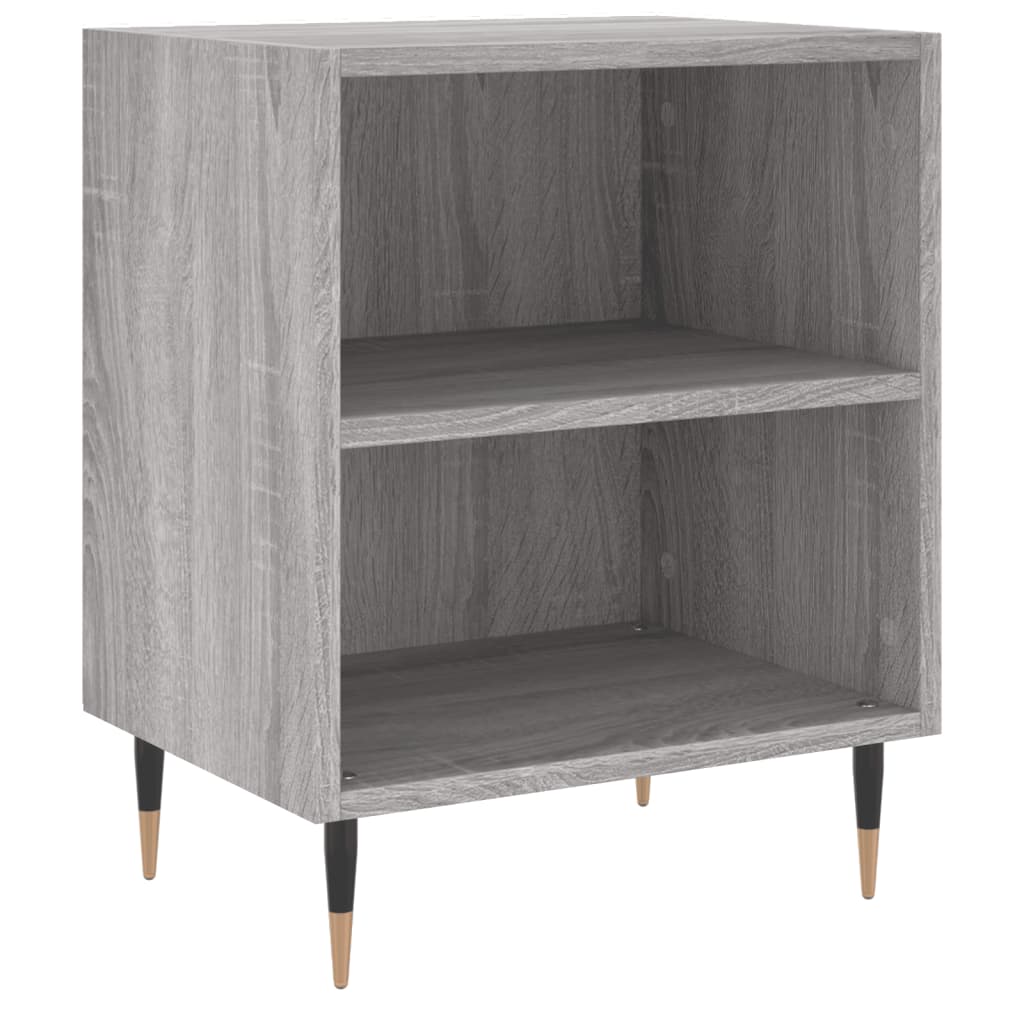 Mesita De Noche 2 Uds Madera Ingeniería Gris Sonoma 40x30x50 Cm_2