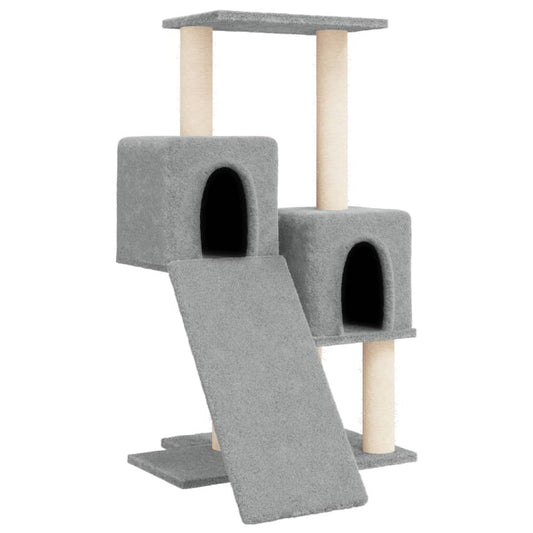 Vidaxl Rascador Para Gatos Con Postes De Sisal Gris Claro 82 Cm_0
