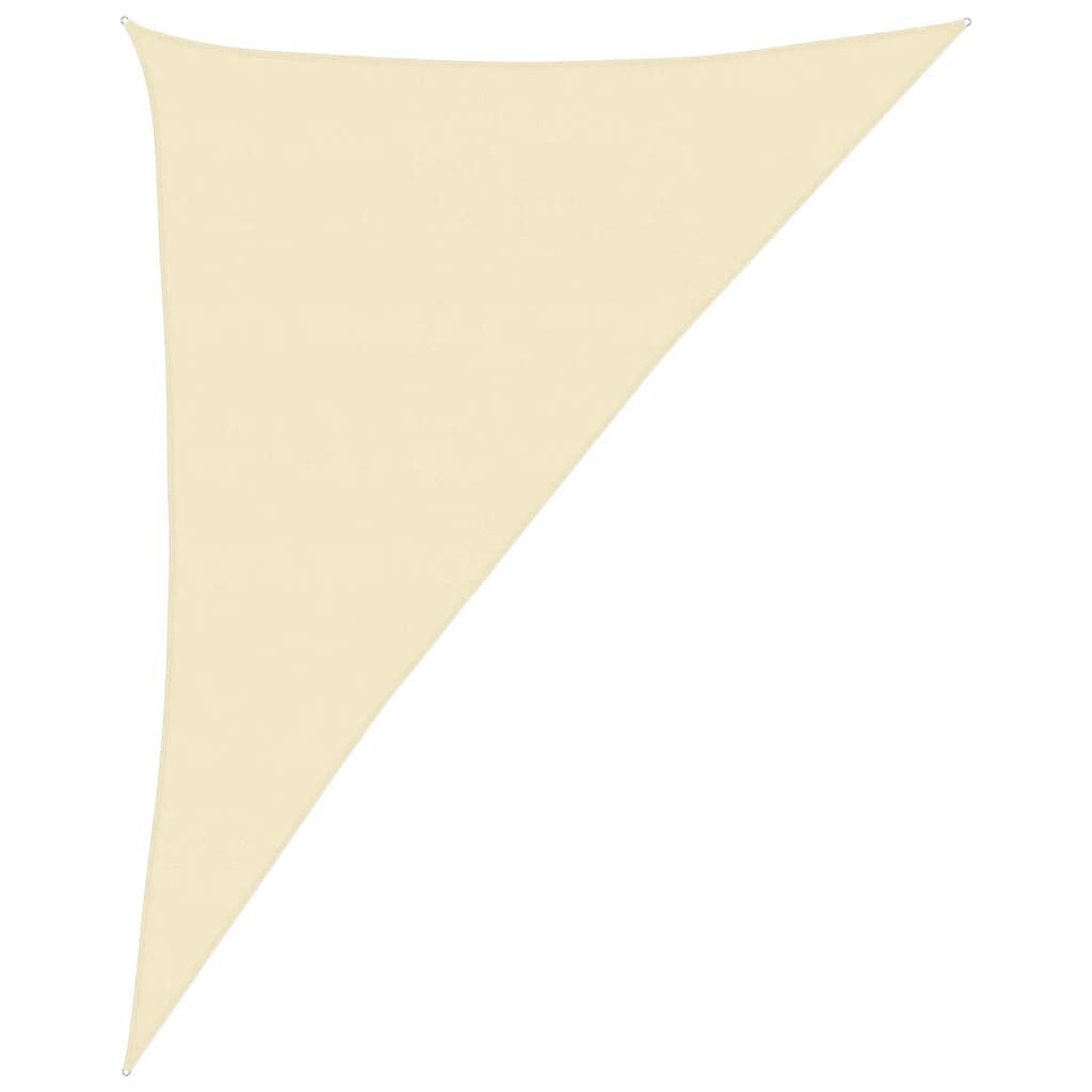 Vidaxl Toldo De Vela Hdpe Color Crema 160 G/m² 4x5x6,8 M_0
