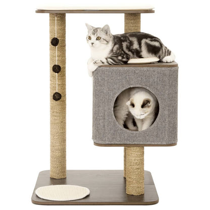 Jack And Vanilla Casa Rascador Para Gatos Molly Gris 56x56x86 Cm_2