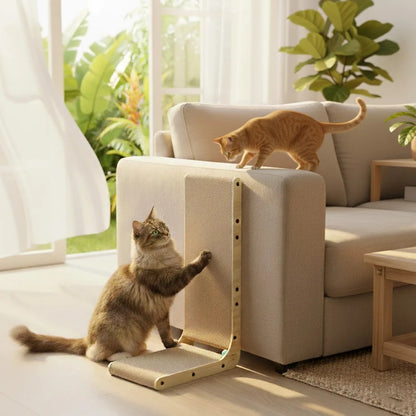 Rascador Para Gatos Litoral En Forma De L Estable Con Doble Uso Althea Living 68x42x29cm_4