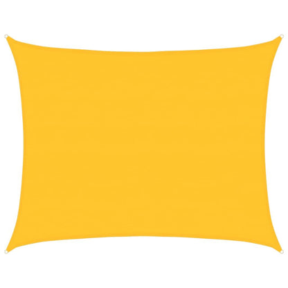 Vidaxl Toldo De Vela Rectangular Hdpe Amarillo 160 G/m² 6x8 M_0