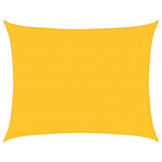 Vidaxl Toldo De Vela Rectangular Hdpe Amarillo 160 G/m² 6x8 M_0