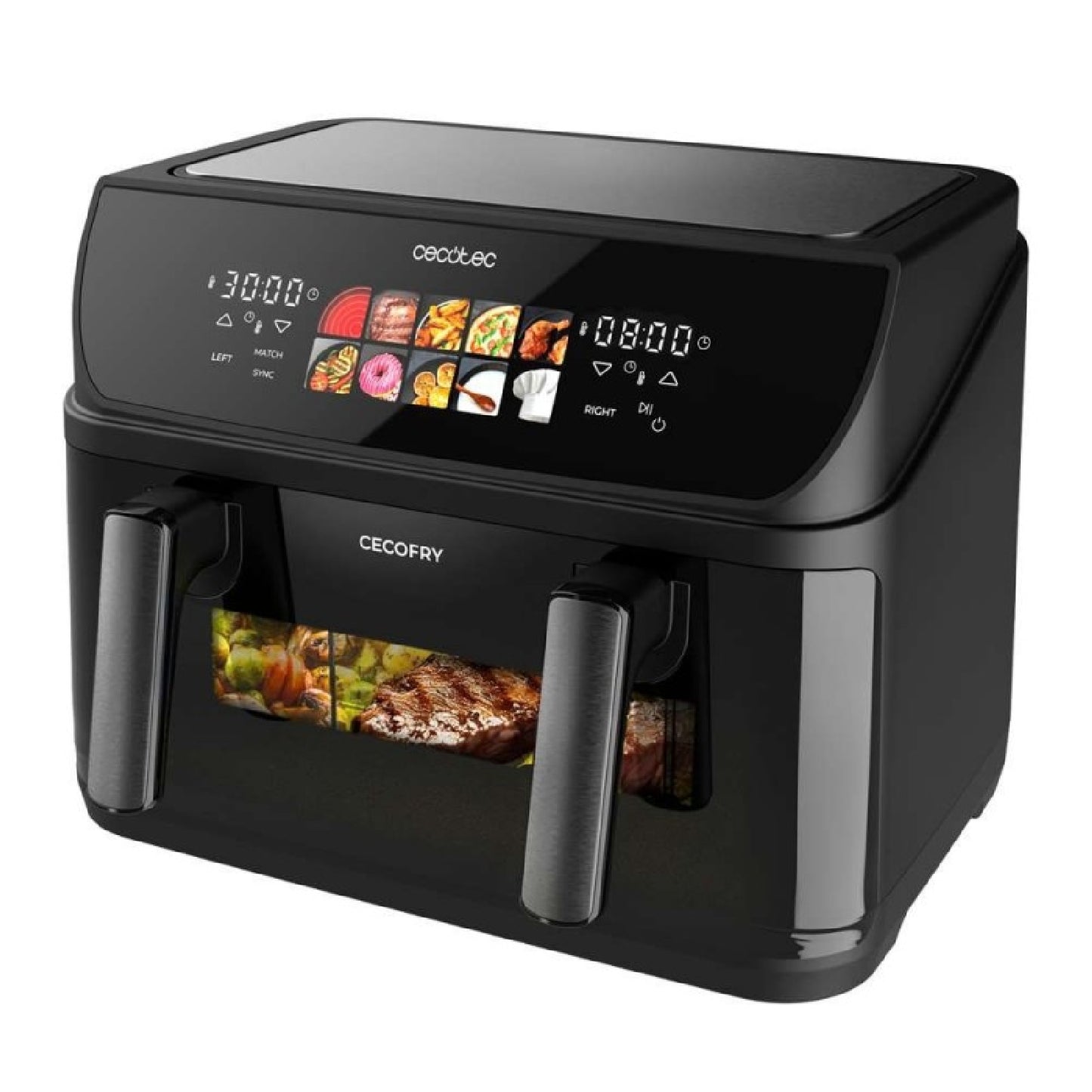 Cecotec Freidora De Aire 10l, 4 Resistencias, Air Fryer, Cecofry&grill Duoheat 10000. 2800w, Dorado Perfecto Y Sabor De_2