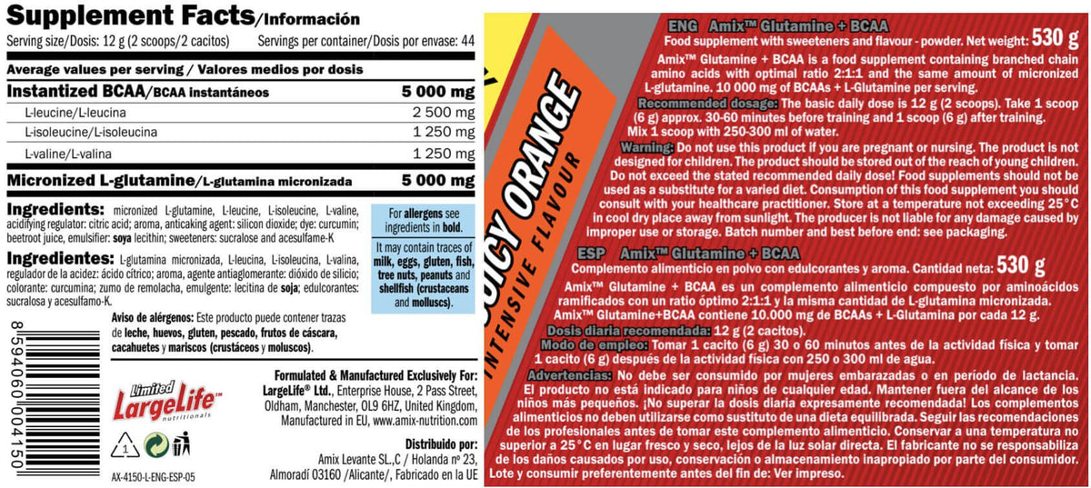 Glutamine + Bcaa 530 Gr_5