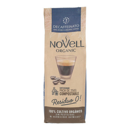 Grãos de café descafeinado biológico 250 g