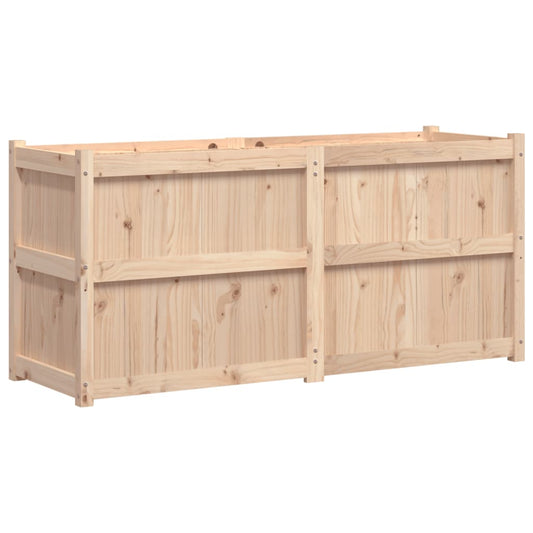 Jardinera De Madera Maciza De Pino 150x50x70 Cm_0