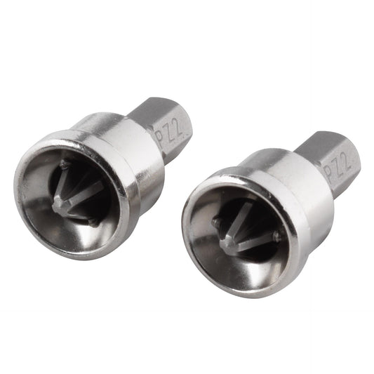 Wolfcraft 1344000 - 2 brocas maciças, Pozidriv, para construção de interiores nº 2