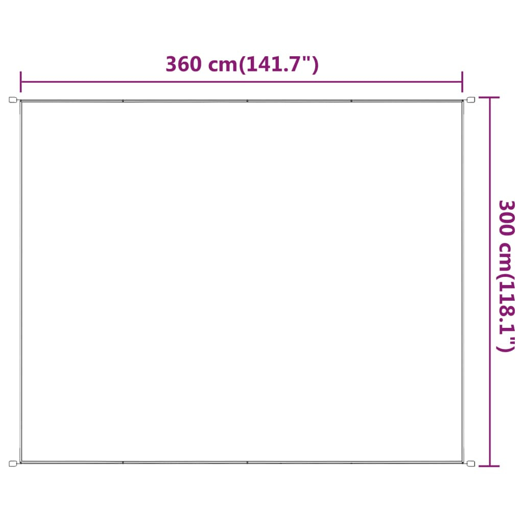 Vidaxl Toldo Vertical Blanco 300x360 Cm Tela Oxford_2