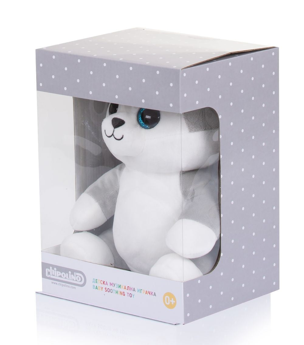 Peluche Musical Y Lámpara De Noche Para Bebés Recién Nacidos Huskey_1