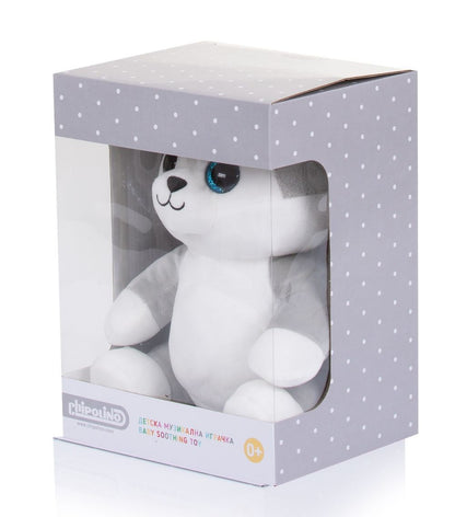 Peluche Musical Y Lámpara De Noche Para Bebés Recién Nacidos Huskey_1