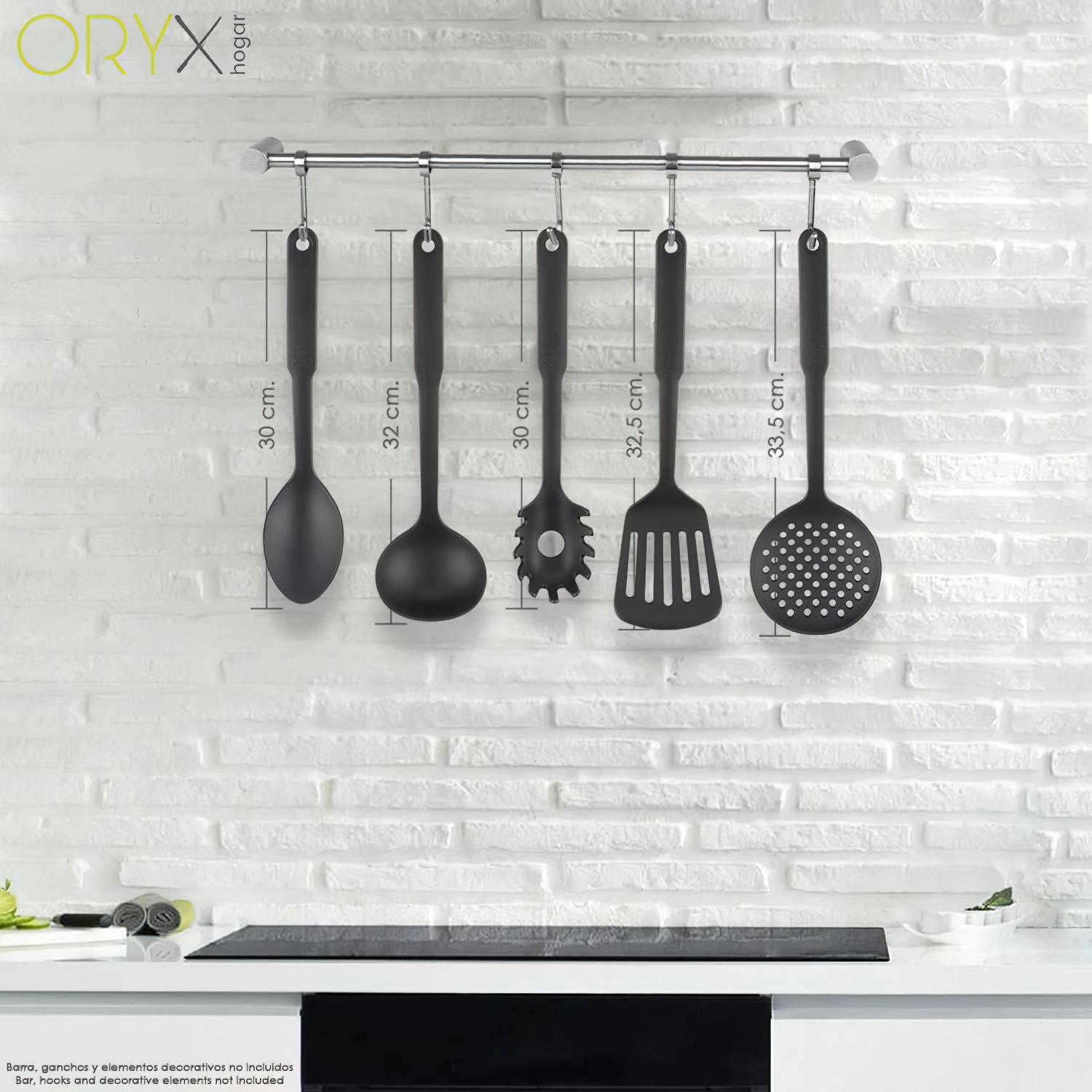 Cucharon Servir Cocina Nylon Basic 32 X 9.5 Cm.