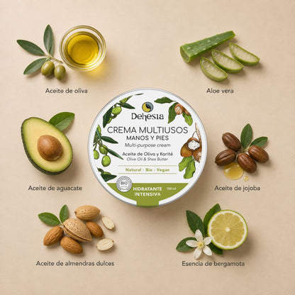 Crema Hidratante Intensiva Multiusos Bio | Manos Y Pies 100ml_3