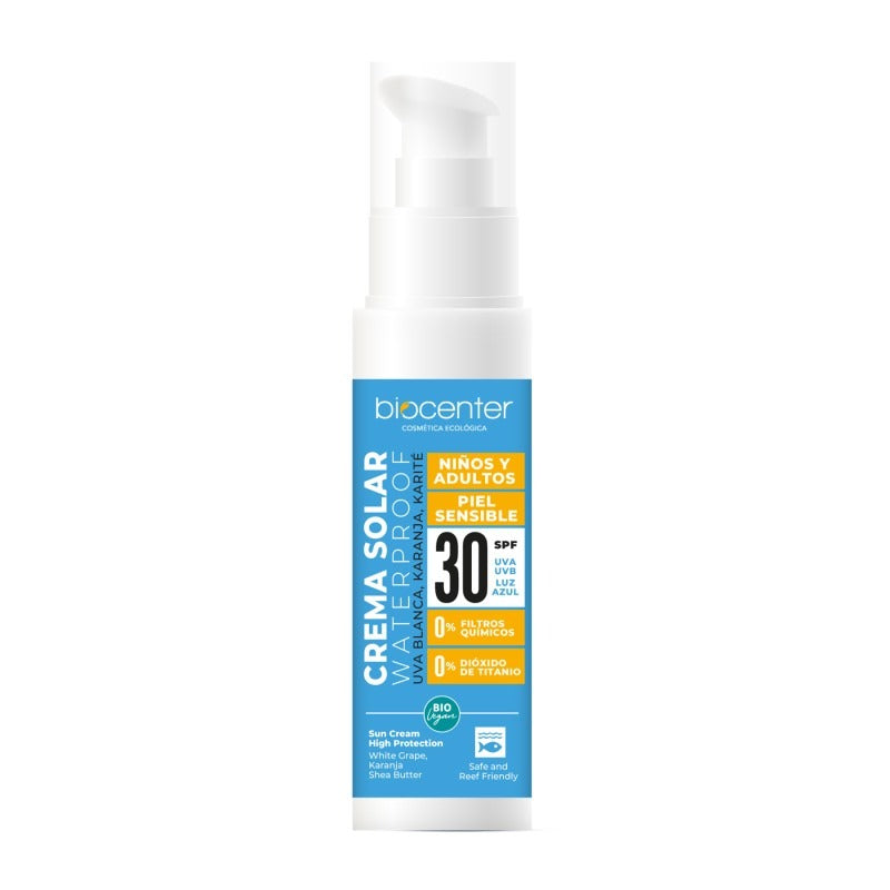 Spray solar de alta proteção UVA FPS 30, ecológico, vegan, sem nanopartículas, 125 ml