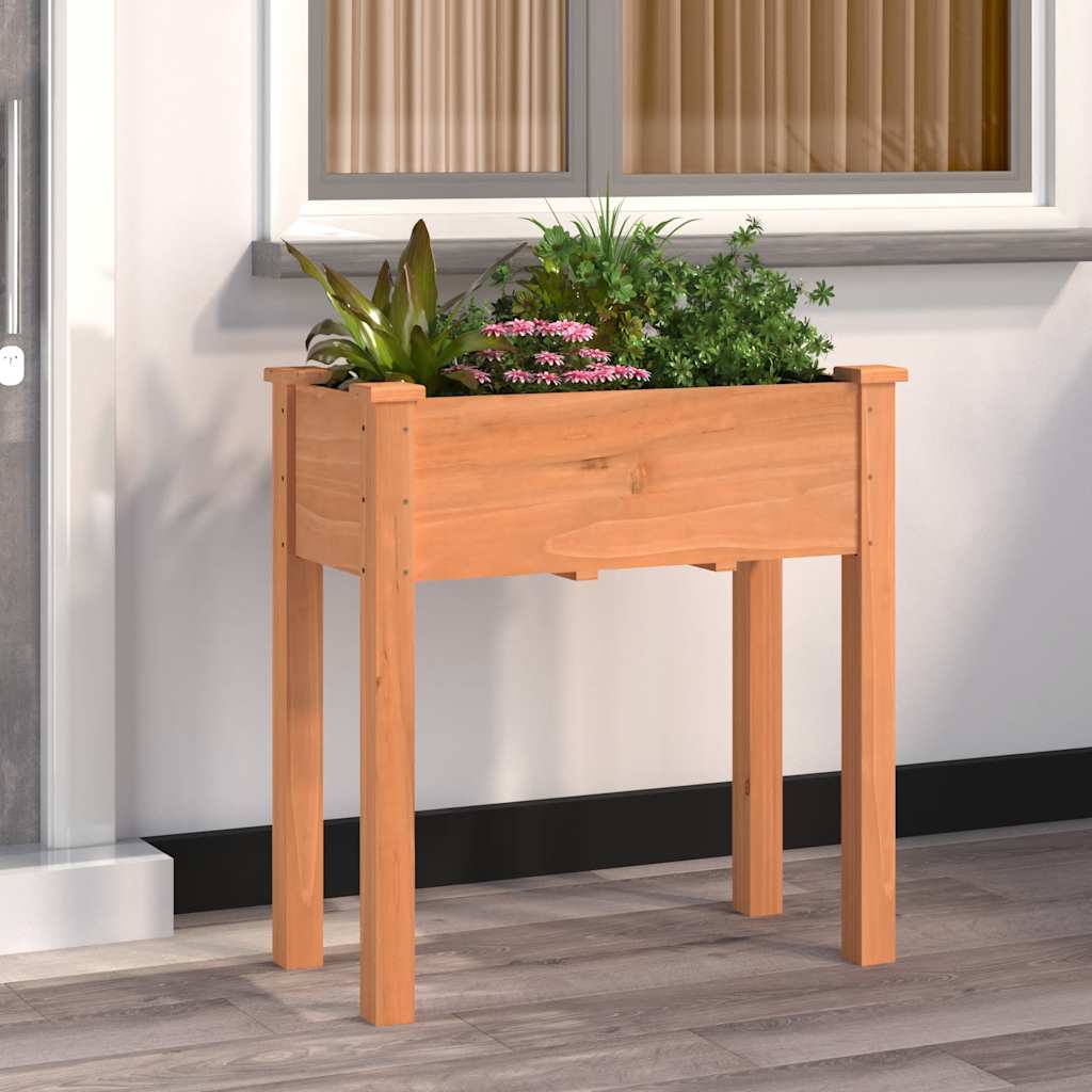 Jardinera Con Forro Interior Madera Abeto Marrón 71x37x76 Cm_1