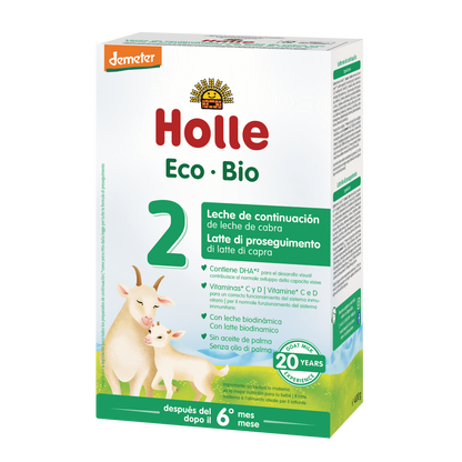 Leite de transição biológico de cabra Holle para maiores de 6 meses 400 g