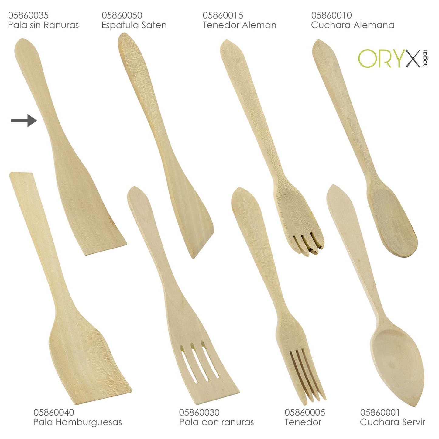 Pala Cocina Madera Sin Ranuras Oryx 30 Cm._2