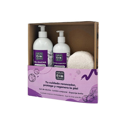 Pack Natal Higiene e Cuidado Corporal Antioxidante + Oferta Caixa Presente NaturaBIO Cosmetics