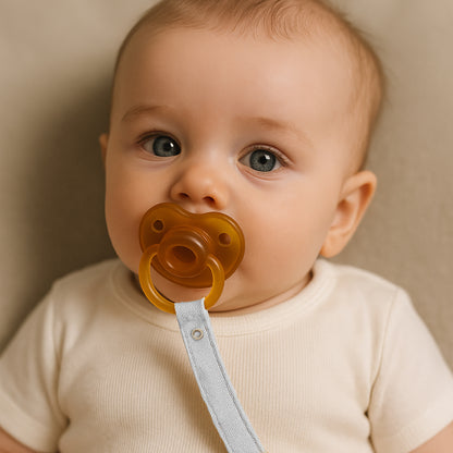 Clip Para Chupete Blanco De Algodón Orgánico_1