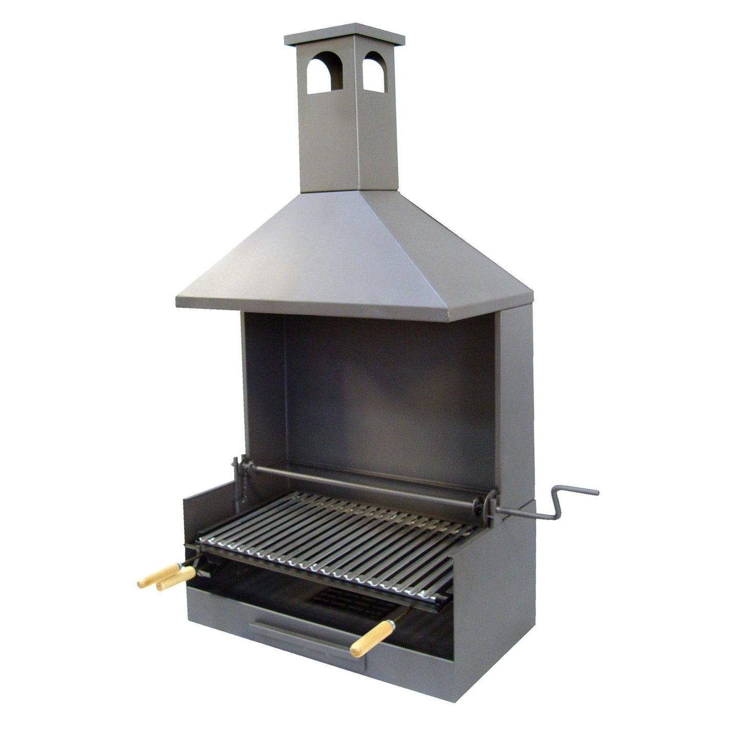 Gaveta para churrasco com chaminé para Work-Elevator e Grill Inox Imex el Zorro