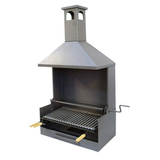 Gaveta para churrasco com chaminé para Work-Elevator e Grill Inox Imex el Zorro