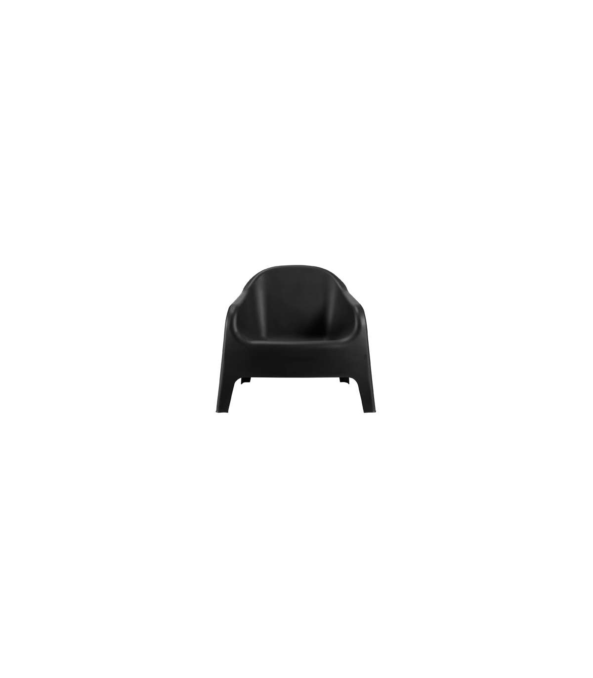 Sillón Jardín Pool Acabado Polipropileno Negro, 70cm(alto) 76cm(ancho) 72cm(fondo)_2