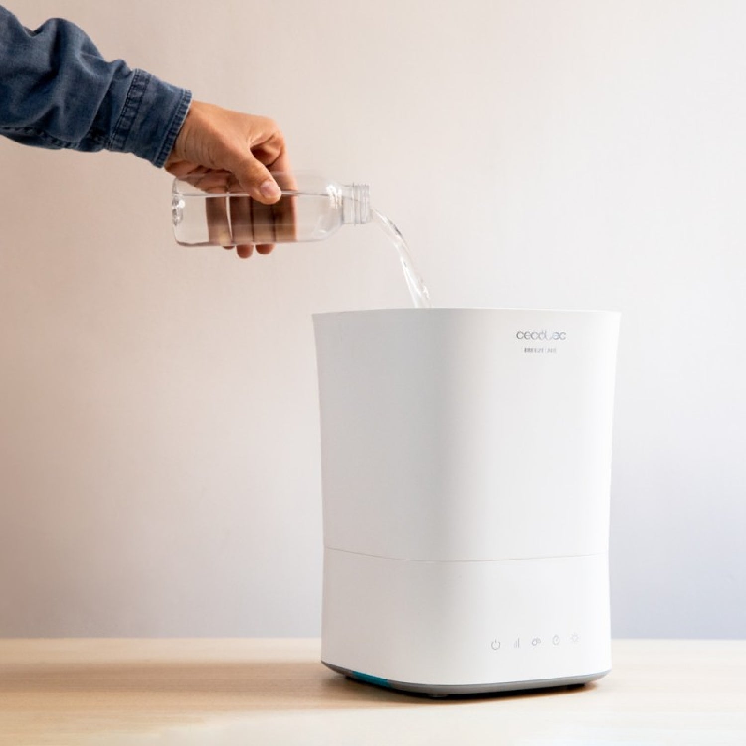 Cecotec Humidificador Breezecare 3500 Warm. Depósito 55 Litros Humidificación 400 Ml/h Filtro Cerámico Cobertura Hasta 3_4