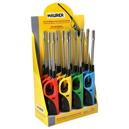 Encendedor / Mechero Gas Antiviento Llama Tipo Soplete 285 Mm.