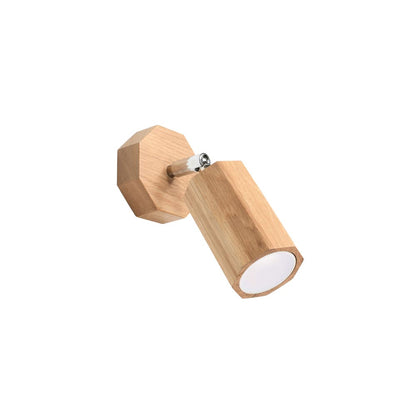 Aplique De Pared Zeke, Roble, Gu10_1