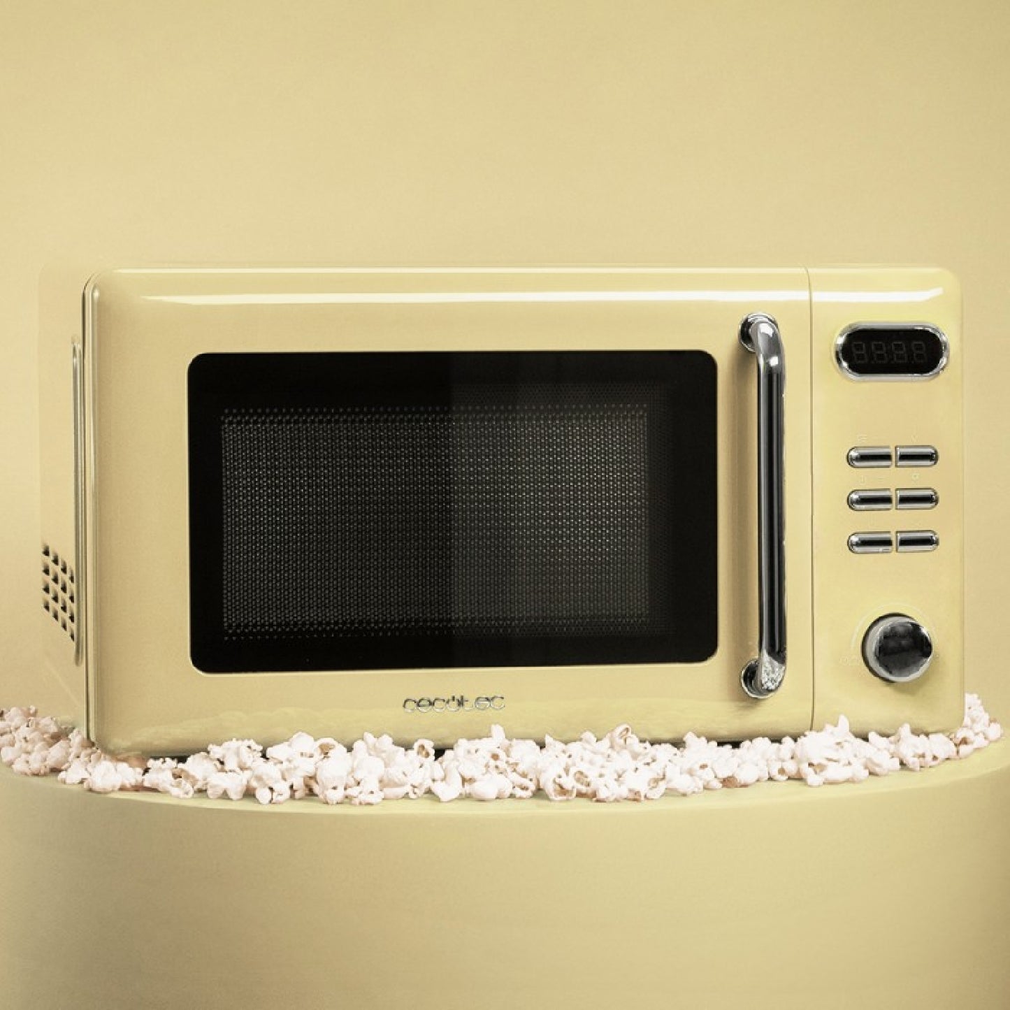 Microondas Digital Con Grill De 20 L Proclean 5110 Retro Yellow. 700 W En 5 Niveles, Temporizador Hasta 60 Mins, 8 Programas Y Modo Descongelación,_2