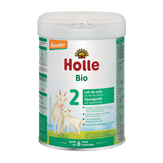 Leite de transição de cabra 2 (após o 6º mês) LATA, Holle, 800g