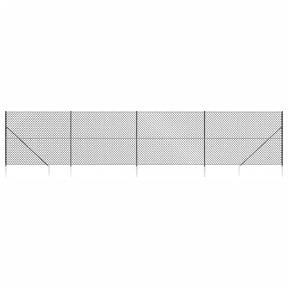 Cerca De Alambre Con Pinchos De Anclaje Gris Antracita 1,4x10 M / Vetonek_2