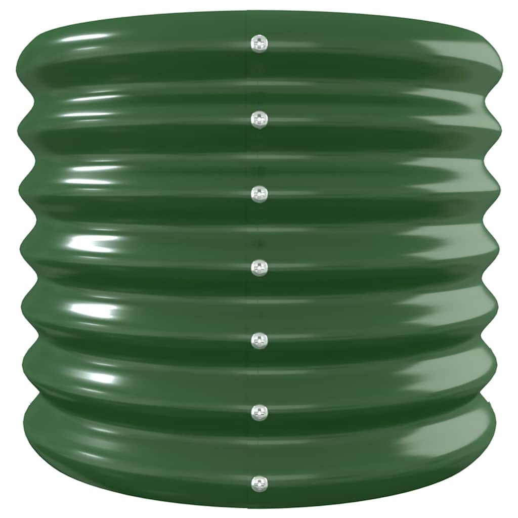 Jardinera Arriate Acero Galvanizado Verde 332x40x36 Cm_3