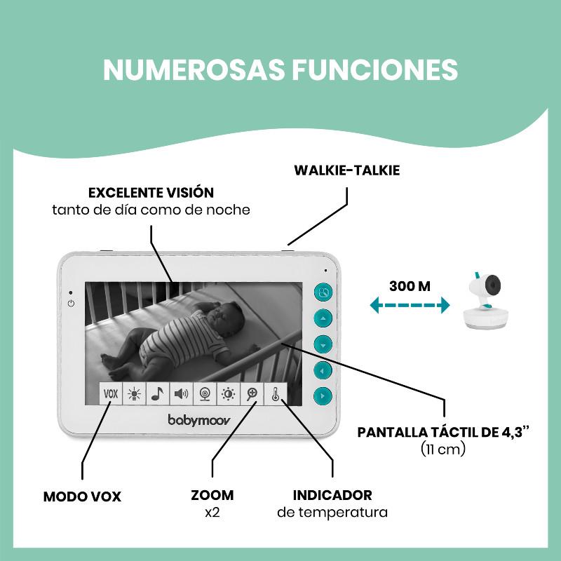 Monitor para bebé com câmara motorizada YOO Moov Babymoov
