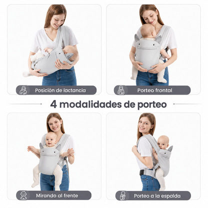 Bathby Mochila Portabebés Ergonómica Para Bebé, Portabebés Ligero Y Transpirable Con Capucha Desmontable_3