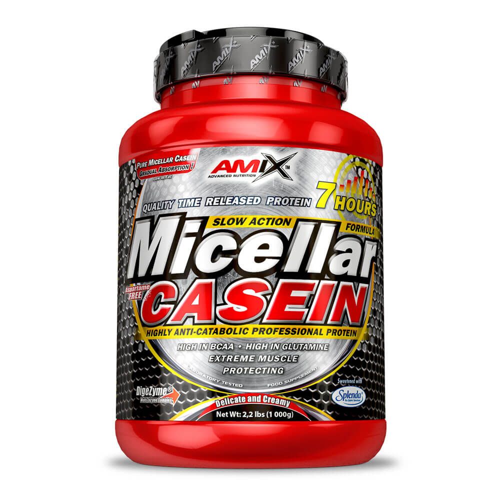 Micellar Casein - 1kg - Fresa - Caseina - Amix Nutrition_0